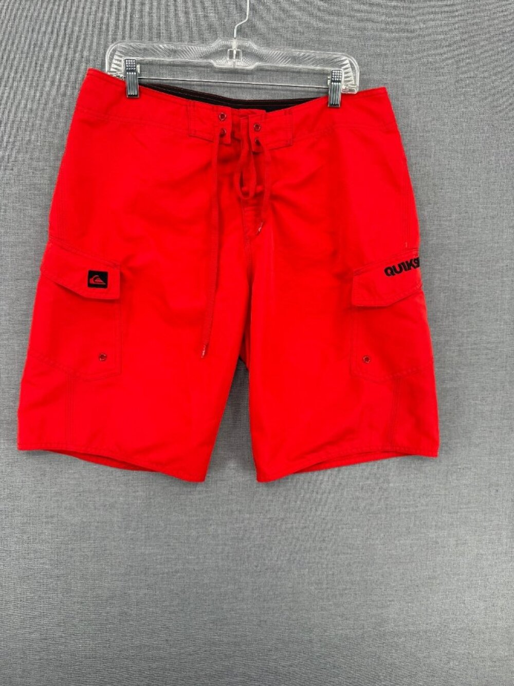 Quiksilver Board Shorts Mens 33 9" Swim Trunks Cargo Style Pockets Y2K